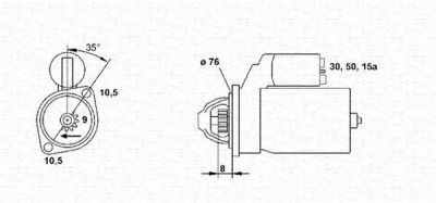 MAGNETI MARELLI 943251455010 -  Стартер